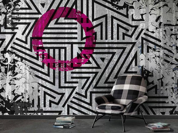 ZIGGY - Vinyl or fyber glass wallpaper by N.O.W. Edizioni - view 2